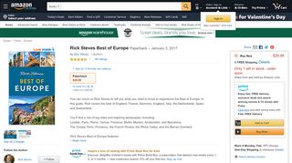 
                            6. Rick Steves Best of Europe: Rick Steves: 9781631211775: Amazon ...