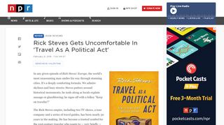 
                            13. Rick Steves Gets Uncomfortable In 'Travel As A Political Act' : NPR