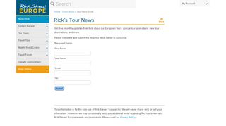 
                            4. Rick's Tour News Email | Rick Steves' Europe