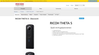 
                            5. RICOH THETA S - RICOH IMAGING DEUTSCHLAND GmbH