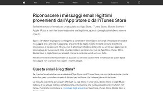 
                            8. Riconoscere i messaggi email legittimi provenienti dall'App Store o ...