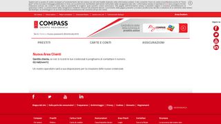 
                            3. Ricorda password - Compass