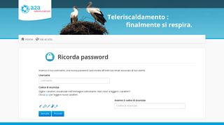 
                            6. Ricorda password - Sportello A2A Calore & Servizi