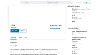 
                            9. RICS | LinkedIn