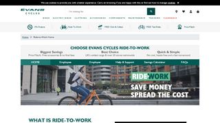 
                            8. Ride to Work Scheme | Save up to 42% | Evans Cycles