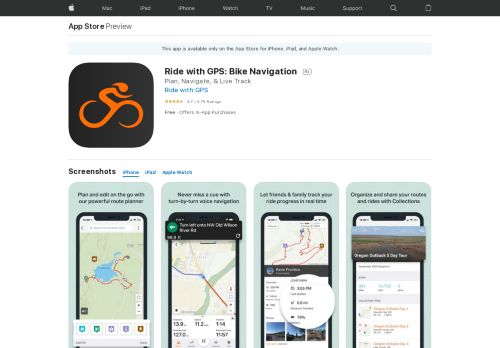 
                            3. Ride with GPS - Bike Computer on the App Store - iTunes - Apple