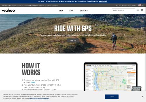 
                            5. Ride with GPS with ELEMNT GPS Bike Computers | Wahoo Fitness