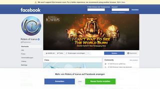 
                            6. Riders of Icarus - Startseite | Facebook