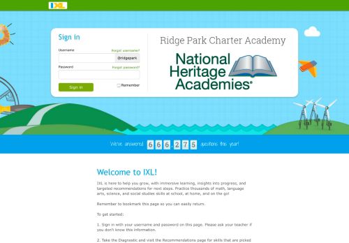 
                            10. Ridge Park Charter Academy - IXL.com