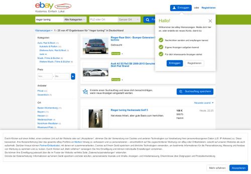 
                            11. Rieger Tuning eBay Kleinanzeigen