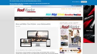 
                            13. Riese und Müller: Neue Website - neuer Markenauftritt | RadMarkt