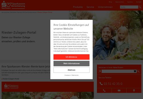 
                            3. Riester-Zulagen-Portal | Sparkassen-Versicherung Sachsen