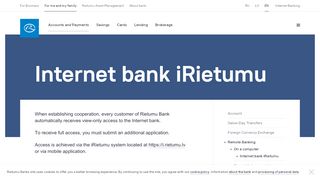 
                            4. Rietumu Banka - Internet Banking