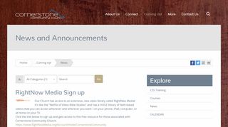 
                            10. RightNow Media Sign up - Cornerstone Community Church