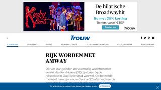 
                            10. RIJK WORDEN MET AMWAY | TROUW