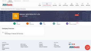 
                            11. RIKHAV INFOTECH PVT LTD - Company Overview | Jobbuzz