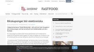 
                            8. Rikskuponger blir elektroniska - RS & FastFood