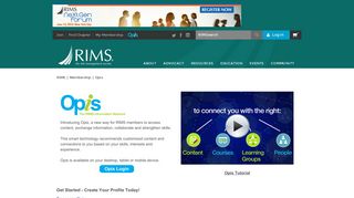 
                            9. RIMS - Membership - Opis - Opis: The RIMS Information Network