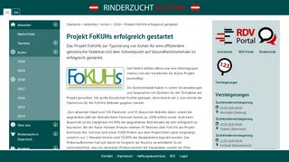 
                            12. Rinderzucht Austria: Projekt FoKUHs erfolgreich gestartet