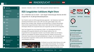 
                            9. Rinderzucht Austria: RZO Jungzüchter Jubiläums Night Show