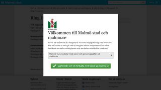 
                            4. Ring HR-support - Malmö stad