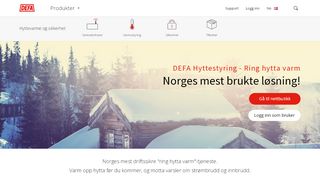 
                            7. Ring hytta varm - DEFA Hyttestyring - kontroll fra app og web