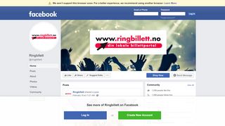 
                            11. Ringbillett - Home | Facebook