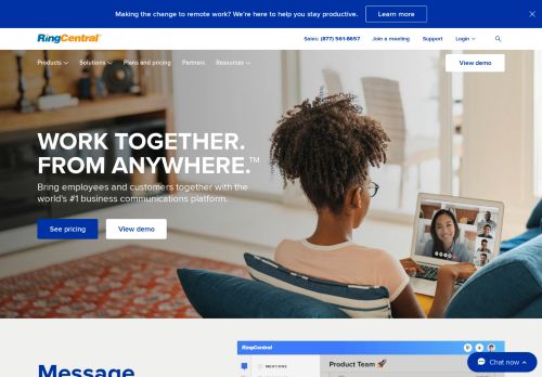 
                            3. RingCentral: All-in-One Phone, Team Messaging, Video Conferencing