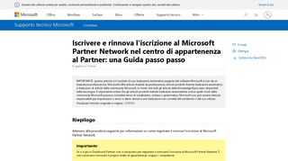 
                            7. Rinnova l'iscrizione al Microsoft Partner Network: una Guida passo ...