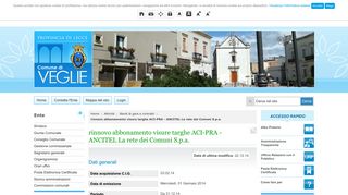 
                            11. rinnovo abbonamento visure targhe ACI-PRA - ANCITEL La rete dei ...