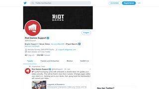 
                            4. Riot Games Support (@RiotSupport) | Twitter