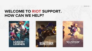 
                            13. Riot Games Support