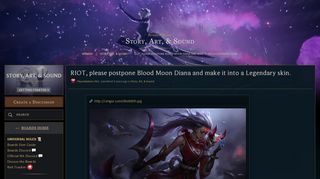 
                            11. RIOT, please postpone Blood Moon Diana and make it into a ...