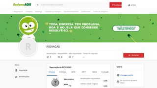 
                            12. RIOVAGAS - Reclame Aqui