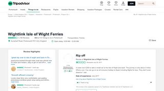 
                            10. Rip off - Review of Wightlink Isle of Wight Ferries, Portsmouth, England ...