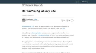 
                            11. RIP Samsung Galaxy Life - LinkedIn