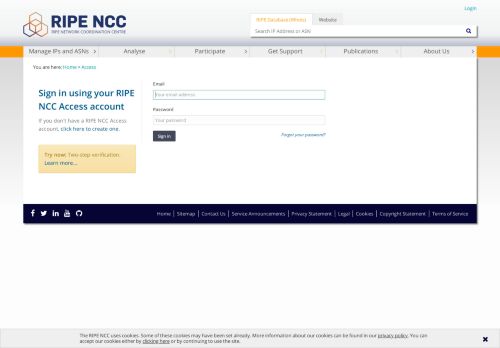 
                            2. RIPE NCC Access — RIPE Network Coordination Centre