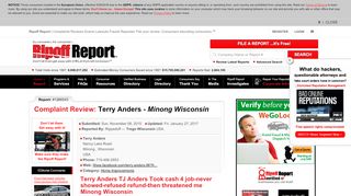 
                            13. Ripoff Report: Terry Anders TJ Anders - Minong, Wisconsin Home ...