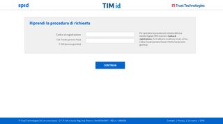 
                            6. Riprendi registrazione - SPID - Tim