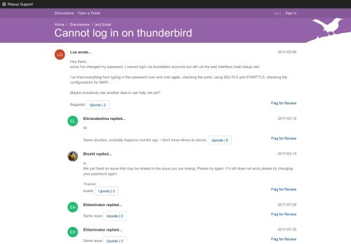 
                            11. Riseup Help: Cannot log in on thunderbird