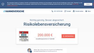 
                            12. Risikolebensversicherung & Rechner | Hannoversche