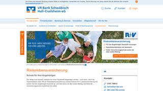 
                            4. Risikolebensversicherung - VR Bank Schwäbisch Hall-Crailsheim eG