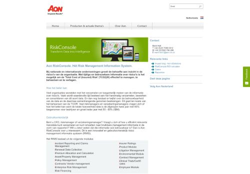 
                            4. Risk Console. Inzicht in de risico's van uw organisatie | Aon