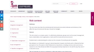 
                            13. Risk context | APM