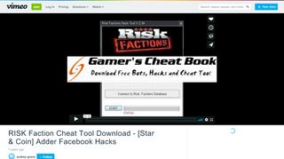 
                            9. RISK Faction Cheat Tool Download - [Star & Coin] Adder Facebook ...