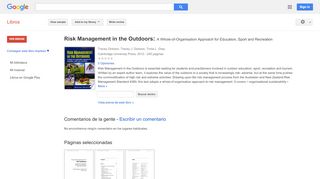 
                            9. Risk Management in the Outdoors: A Whole-of-Organisation Approach ...