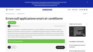 
                            12. Risolto: Errore sull'applicazione smart air conditioner - Samsung ...