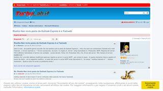 
                            11. Risolto-Non invio posta da Outlook Express 6 e Fastweb - TurboLab.it