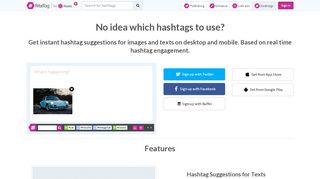 
                            11. RiteTag: Find the best hashtags