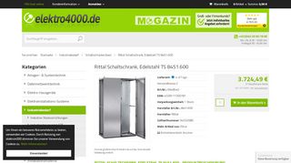 
                            6. Rittal Schaltschrank, Edelstahl TS 8451.600 - Elektro4000.de ...